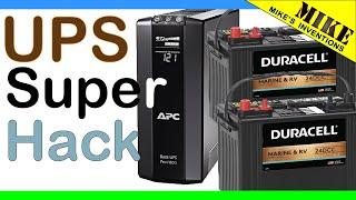 SUPER UPS Battery Hack- Mikes Inventions