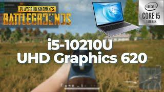 Intel Core i5-10210U \ UHD Graphics 620 \ PlayerUnknown's Battlegrounds @720p 70% res.scale