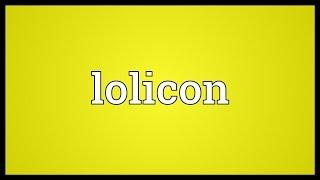 Lolicon Meaning