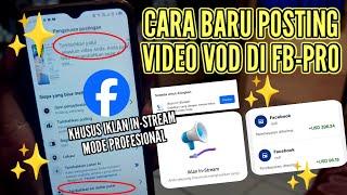 Cara posting video VOD atau video panjang di Facebook profil terbaru 2024