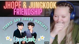 FIRST Reaction to HOPEKOOK - J-HOPE & JUNGKOOK FRIENDSHIP TENDER & FUNNY MOMENTS 