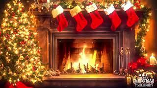 Frank Sinatra, Nat King Cole, Bing Crosby & Christmas Oldies 6 Hours Fireplace with Hits Original