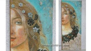 Decoupage Art canvas IDEA DIY Primavera