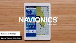 Support: Viewing Weather and Tide Information in the Navionics® Boating App