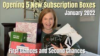 Opening 5 New Subscription Boxes | January 2022 | First Glances and Second Chances