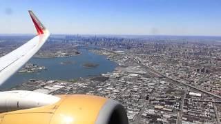 Takeoff from New York - La Guardia Airport Southwest Airlines Boeing 737-700