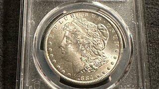 1884-CC PCGS MS62 Morgan Silver Dollar @ICONICCOINS @coinsvalue