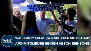 BRANDENBURG: Election party scandal! "We'll deport them all!" AfD members sing deportation song