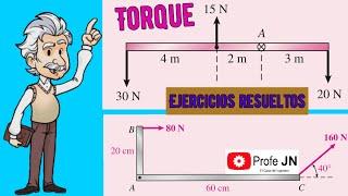 EJERCICIOS RESUELTOS DE TORQUE O MOMENTO RESULTANTE DE VARIAS FUERZAS || FÍSICA DE TIPPENS 5-11 y 16