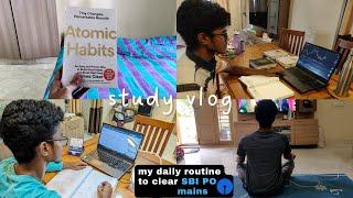 daily vlog banking aspirant | my daily routine to clear SBI PO mains | My productive routine | IBPS