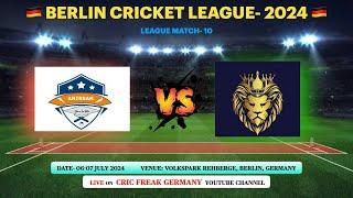 Match-10: Anirban vs Berliner Lions | BCL- 2024 #cricket #live #sports #germany