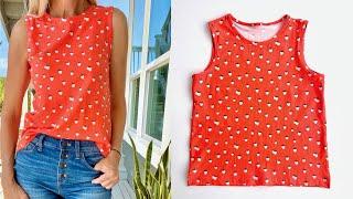 How to make a Tank Top + Create your own Pattern | Easy! Beginner friendly. ALL the Details