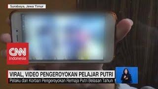 Viral! Video Pengeroyokan Pelajar Putri di Surabaya