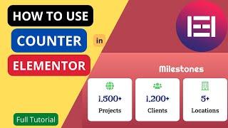 How to use Elementor Counter Widget | Elementor Counter number