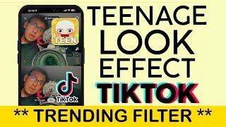 How to Turn Yourself into a Teenager on Tiktok | Teenage Look Tiktok Effect (2023)