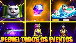 GASTANDO 3249 DIAMANTES NO FREE FIRE PARA ZERAR TODOS OS EVENTOS