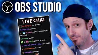 Adding Live Chat Overlay To Your Stream - OBS Studio (2023)