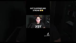 GOT SUSPENDED MID STREAM  #comment #gaming #like #twitch #comedy #streamer #funny