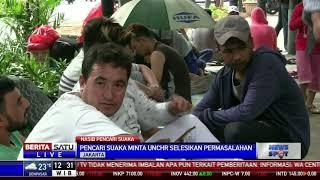 Para Pencari Suaka Padati Trotoar Gedung UNHCR Kebon Sirih