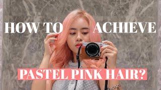 How to Achieve Pastel Pink Hair Color ft. Hairshaft Salon