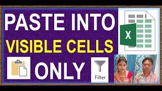 Paste into Visible Cells Only: How to Paste Values to Visible Targets in Excel Filter #excel