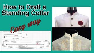 Stand-up Collar Pattern tutorial/chinese collar/mandarin collar