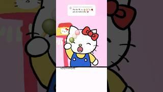 Hello Kitty Emoji Mukbang #hellokitty #sanrio #animationmeme