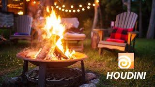 Houdini Tutorial | Campfire with 3D Landscape in houdini 19 | houdini pyro tutorial