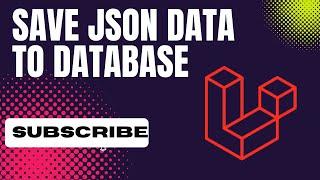 Laravel Saving json data from file to database