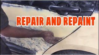 How to Repair car damage side panel maruti swift Restoration cars clinic