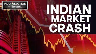 India Election 2024 Results: Indian Markets Continue to Fall; Sensex Crashes by Over 3000 Points