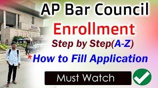 AP Bar Council Enrollment Process//Step-by-step 2024