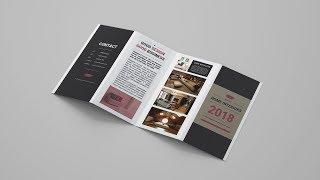 Indesign Tutorial: Creating a Quad fold Brochure in Adobe InDesign and MockUp in Adobe Photoshop