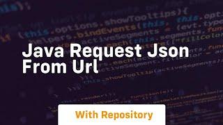 java request json from url