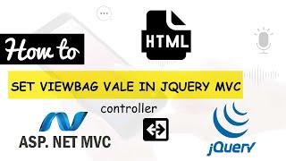 How to set viewbag value to a html control using jquery?