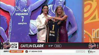  CAITLIN CLARK #1 PICK AT 2024 WNBA DRAFT BY INDIANA FEVER | Interview | Iowa Hawkeyes