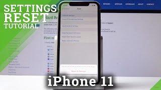 How to Reset Settings in iPhone 11 - Restore Original Settings