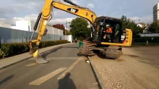 How to drive an excavator in one track!!!