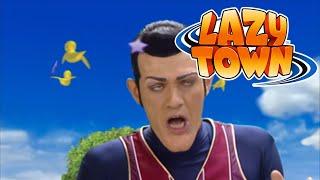 Robbie Rotten gets knocked out | Lazy Town