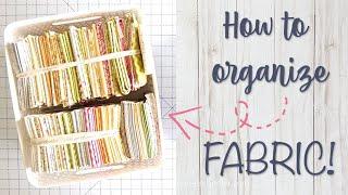 How I Organize my Fabric // Fabric Organization // Sewing Room