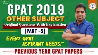 GPAT- 2019 || PART- 5- OTHER SUBJECTS || MANTRA BOOK DETAILED EXPLANATION