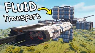 I Made A FULLY WORKING Fluid Cargo Monorail In Minecraft Create Mod!