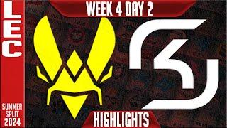 VIT vs SK Highlights | LEC W4D2 Summer 2024 | Team Vitality vs SK Gaming Week 4 Day 2