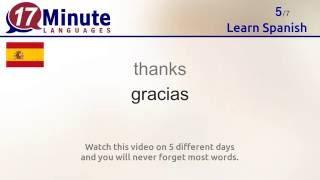 Learn Spanish (free language course video)