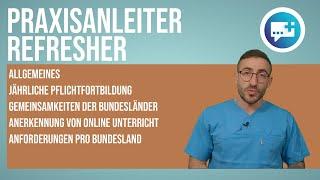 Jährlicher Praxisanleiter Refresher: Anforderungen für online Fortbildung pro Bundesland