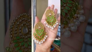 Beautiful Kundan Earrings #viral #trending #ytshorts #shortvideo #diy