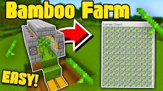 How to Build Easy Automatic Bamboo Farm Minecraft 1.21+ | Java & Bedrock Edition