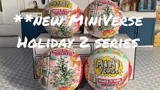 *Unboxing NEW Mini Verse Holiday 2 series