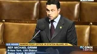 Rep. Grimm on House Floor: Sgt. Angel Mendez Post Office Bill