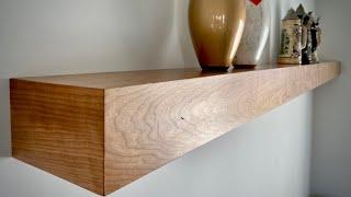 Awesome Floating Shelf with folded bevel cuts.